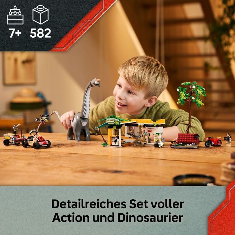 Produktbild: LEGO Jurassic World 76973 Raptor & Titanosaurus: Gro&szlig;e F&auml;hrtensuche