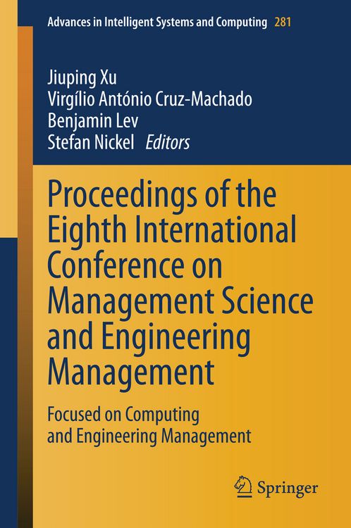 Produktbild: Proceedings of the Eighth International Conference on Management Science and Engineering Management