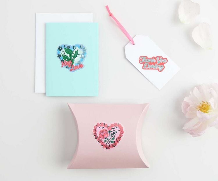 Produktbild: Sticker La vie en Rose, Herzen MIX, 100 Stk