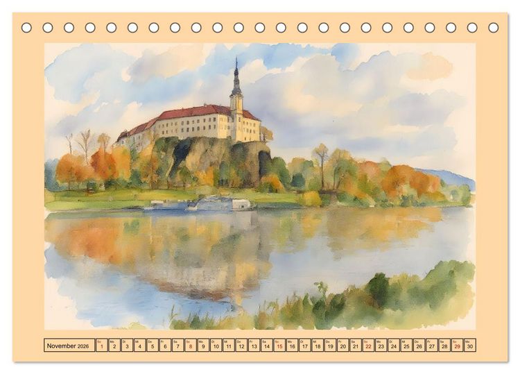 Produktbild: Tschechien - Kultur und Natur (Tischkalender 2026 DIN A5 quer), CALVENDO Monatskalender