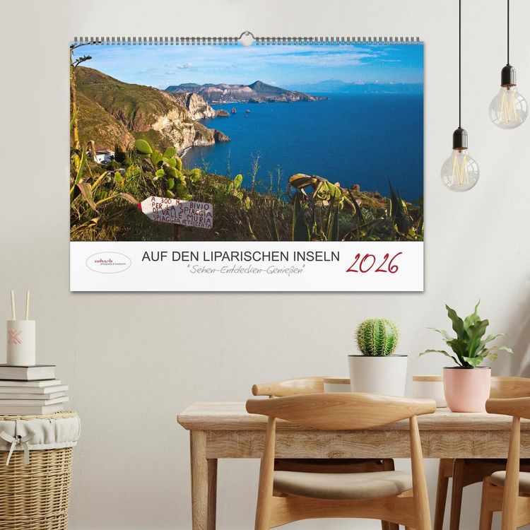 Produktbild: Auf den Liparischen Inseln (Wandkalender 2026 DIN A2 quer), CALVENDO Monatskalender
