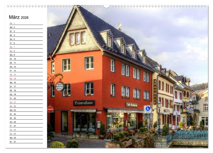 Produktbild: Die sch&ouml;nsten Orte der Eifel (Wandkalender 2026 DIN A2 quer), CALVENDO Monatskalender