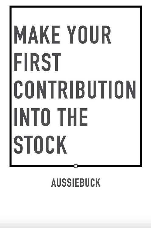 Produktbild: Make Your First Contribution Into The Stock