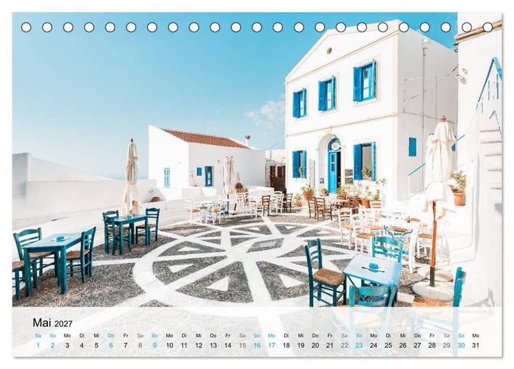 Produktbild: Griechenland - Inselparadies in Europa (Tischkalender 2027 DIN A5 quer), CALVENDO Monatskalender