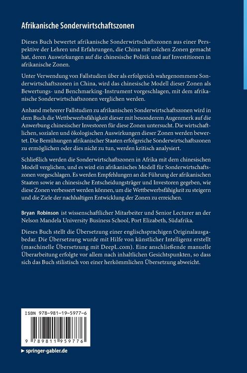 Produktbild: Afrikanische Sonderwirtschaftszonen