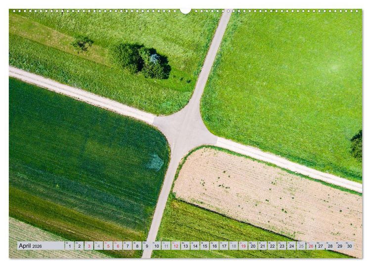 Produktbild: Ausblicke - Mittelhessen von Oben (Wandkalender 2026 DIN A2 quer), CALVENDO Monatskalender