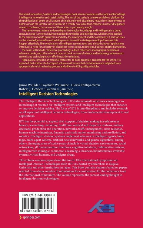 Produktbild: Intelligent Decision Technologies