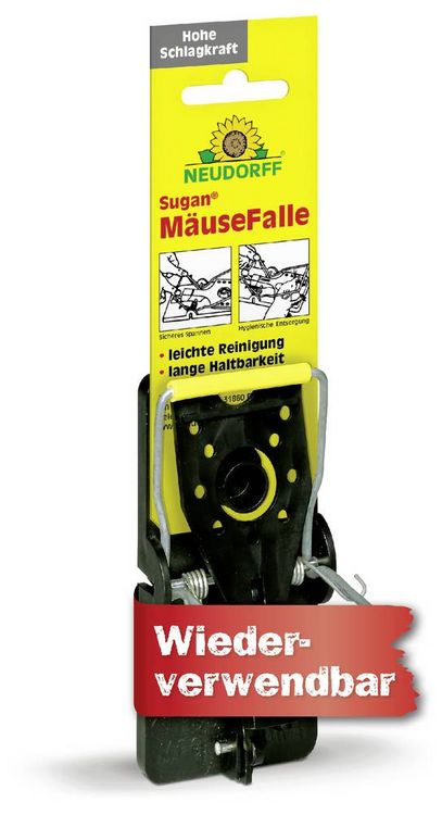 Produktbild: Neudorff Sugan Mausefalle Funktionsart Lockstoff 1St.