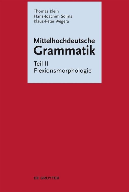 Produktbild: Flexionsmorphologie