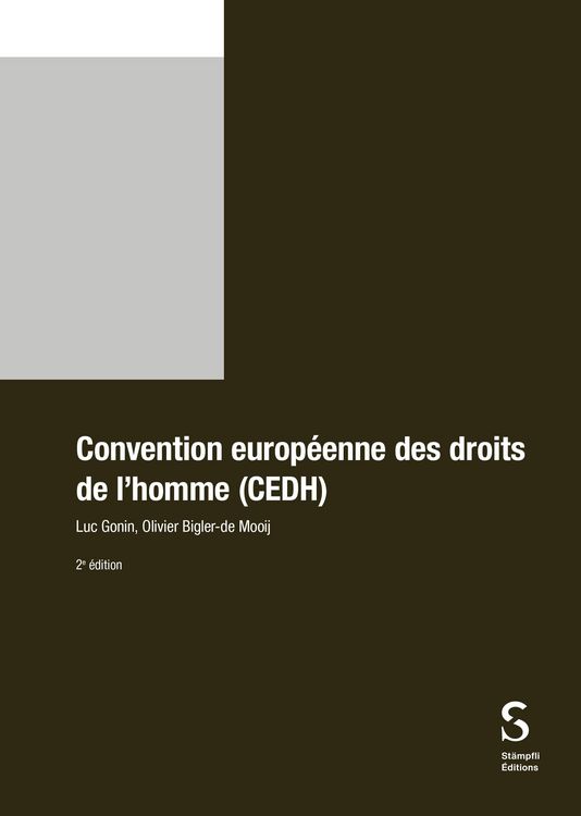Produktbild: Convention europ&eacute;enne des droits de l'homme (CEDH)