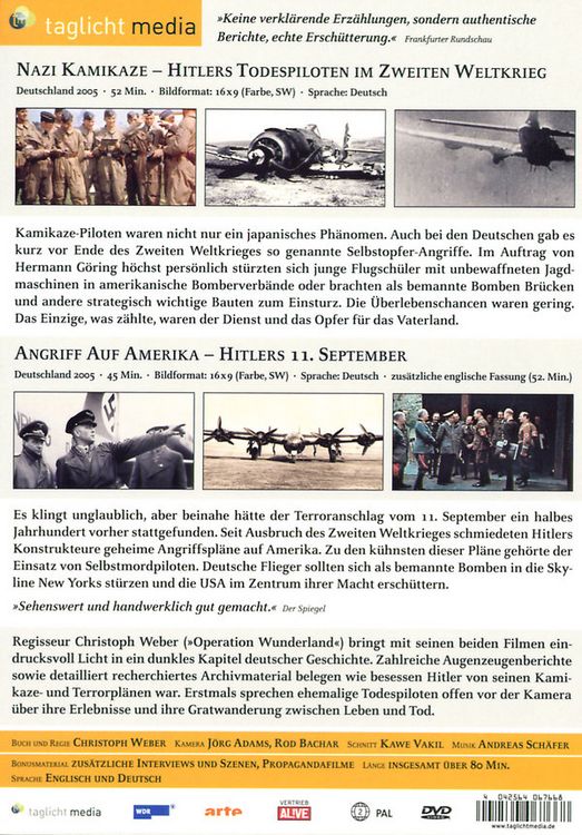 Produktbild: Hitlers Terrorpiloten - Geheime Kamikaze Kommandos im 3. Reich [2 DVDs]