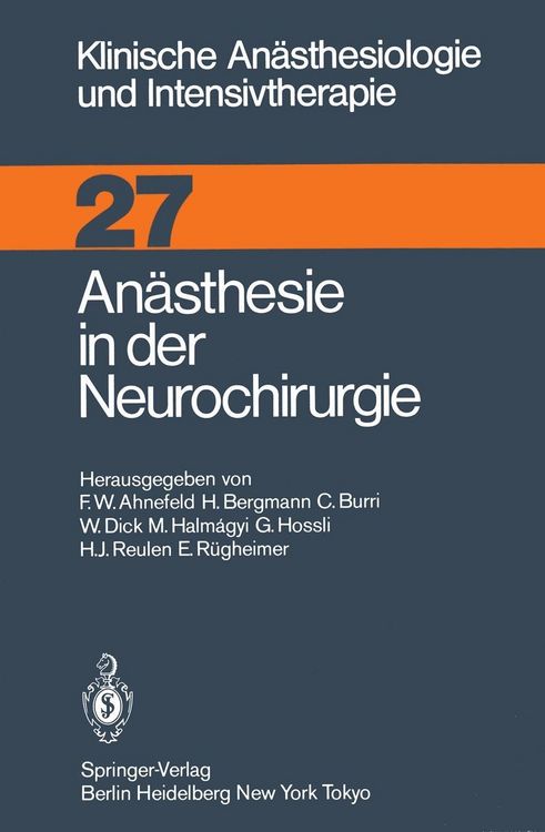 Produktbild: An&auml;sthesie in der Neurochirurgie
