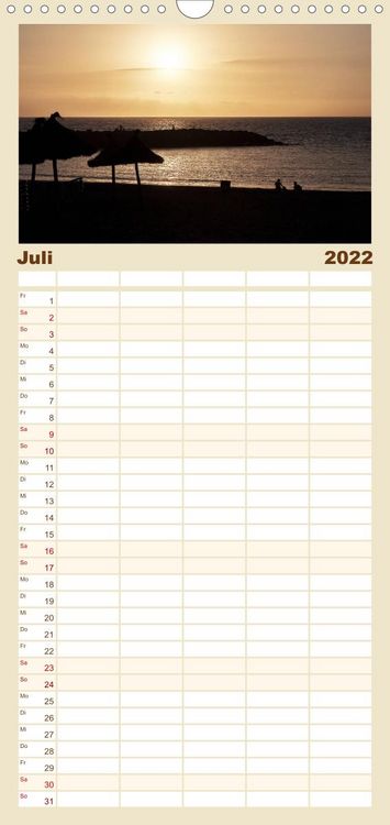 Produktbild: Familienplaner Teneriffa - Inmitten des Atlantischen Archipels (Wandkalender 2022 , 21 cm x 45 cm, hoch)