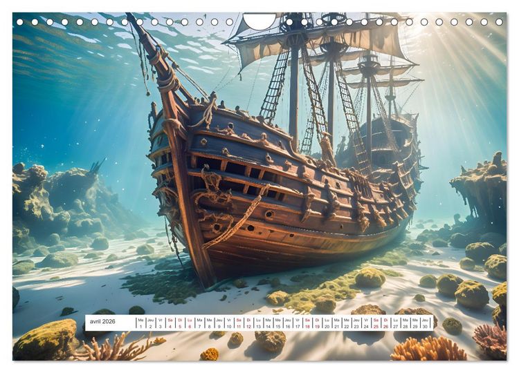 Produktbild: Les voiles et la mer (Calendrier mural 2026 DIN A4 vertical), CALVENDO calendrier mensuel