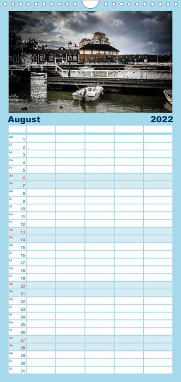 Produktbild: Familienplaner S&uuml;dwestk&uuml;ste Finnland (Wandkalender 2022 , 21 cm x 45 cm, hoch)