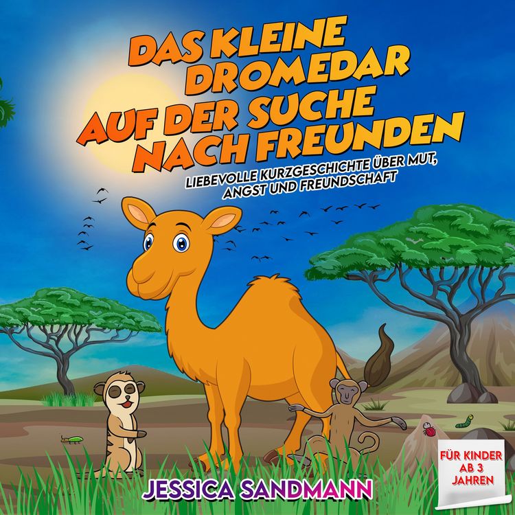 Produktbild: Das kleine Dromedar auf der Suche nach Freunden: Liebevolle Kurzgeschichte &uuml;ber Mut, Angst und Freundschaft