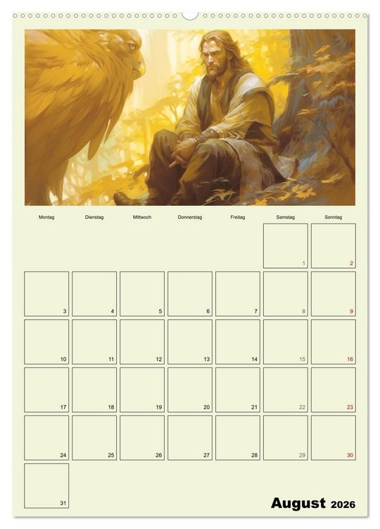 Produktbild: Im Zauberwald. Mystische Fabelwesen (hochwertiger Premium Wandkalender 2026 DIN A2 hoch), Kunstdruck in Hochglanz
