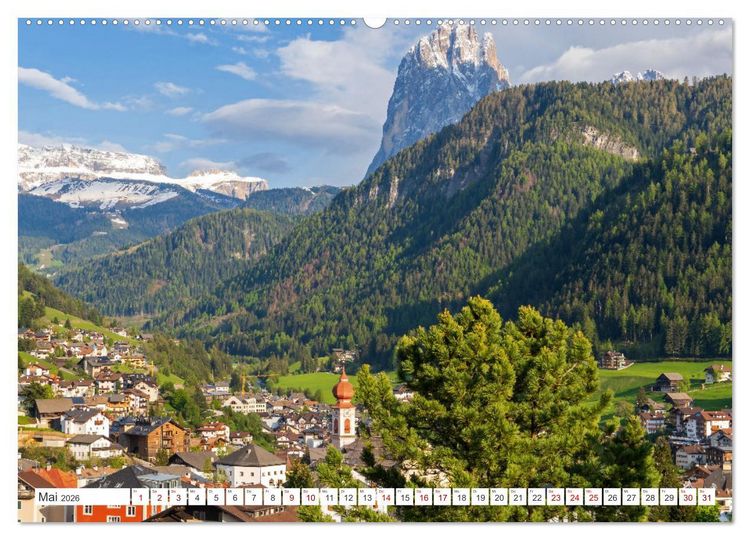 Produktbild: S&uuml;dtirol - Von Meran bis zum Pragser Wildsee (hochwertiger Premium Wandkalender 2026 DIN A2 quer), Kunstdruck in Hochglanz