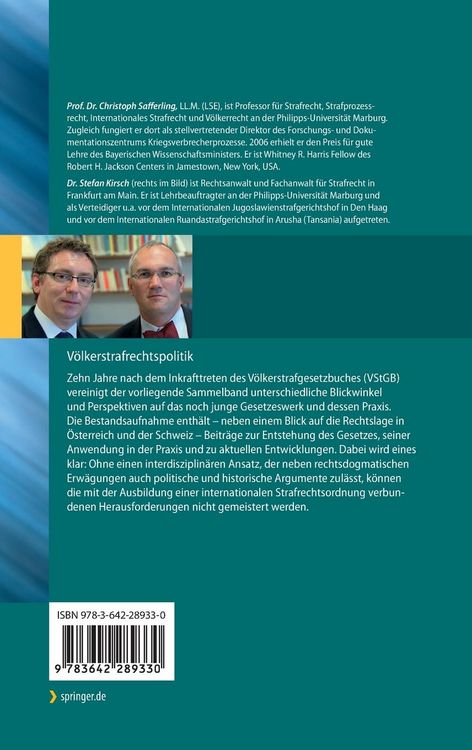 Produktbild: V&ouml;lkerstrafrechtspolitik