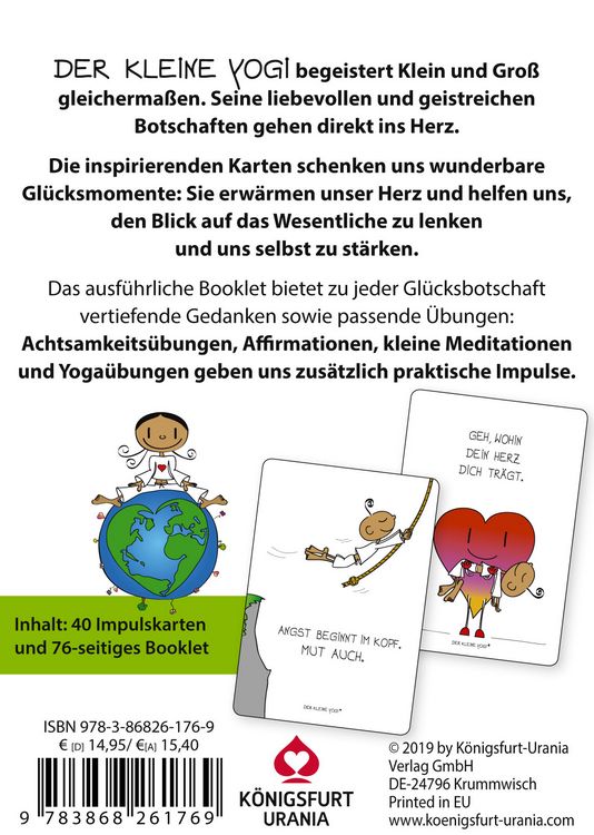 Produktbild: Der Kleine Yogi. Gl&uuml;cksbotschaften - Set mit Booklet und 40 Impulskarten