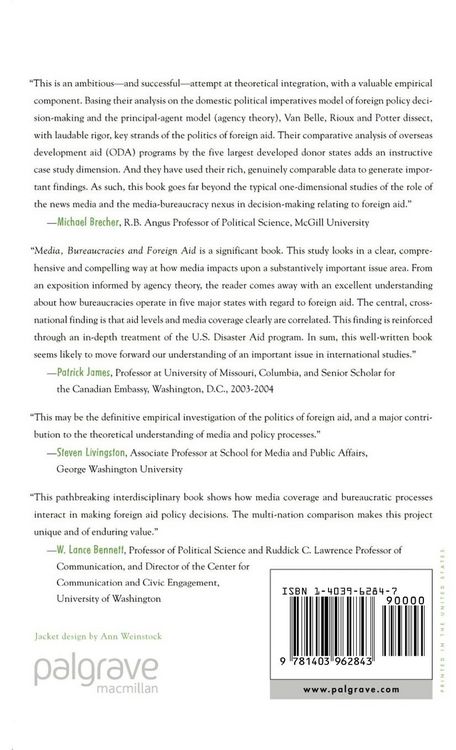 Produktbild: Media, Bureaucracies, and Foreign Aid