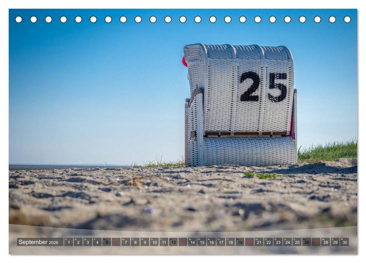 Produktbild: Hooksiel im Friesland (Tischkalender 2026 DIN A5 quer), CALVENDO Monatskalender
