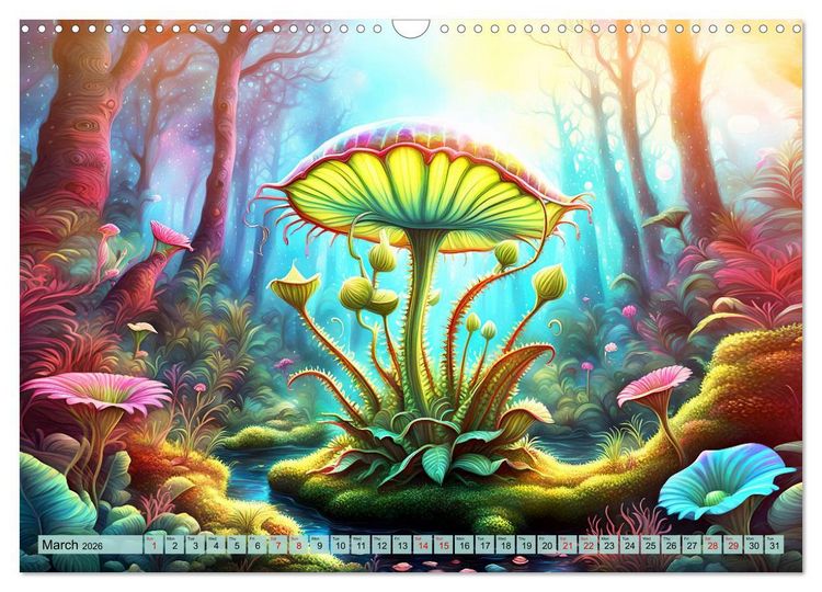 Produktbild: Intergalactic garden (Wall Calendar 2026 DIN A3 landscape), CALVENDO 12 Month Wall Calendar