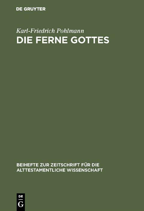 Produktbild: Die Ferne Gottes