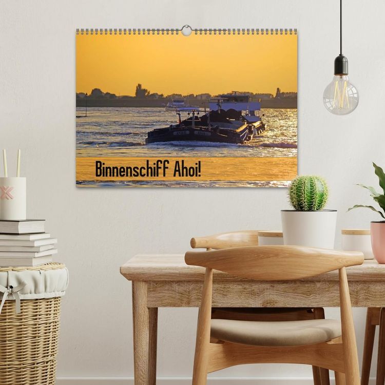 Produktbild: Binnenschiff Ahoi! (Wandkalender 2027 DIN A3 quer), CALVENDO Monatskalender