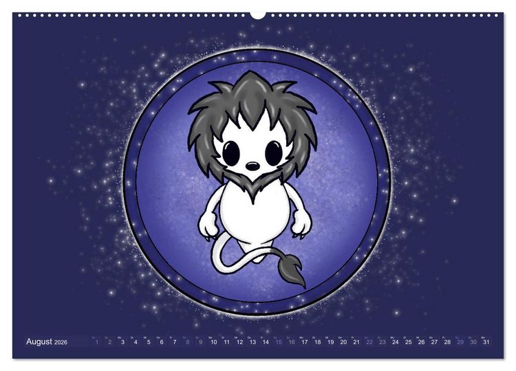 Produktbild: Geister Sternzeichen (Wandkalender 2026 DIN A2 quer), CALVENDO Monatskalender
