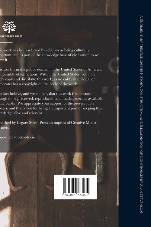 Produktbild: A Rudimentary Treatise on the History, Construction, and Illumination of Lighthouses by Alan Stevenson