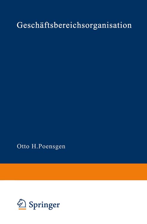 Produktbild: Gesch&auml;ftsbereichsorganisation