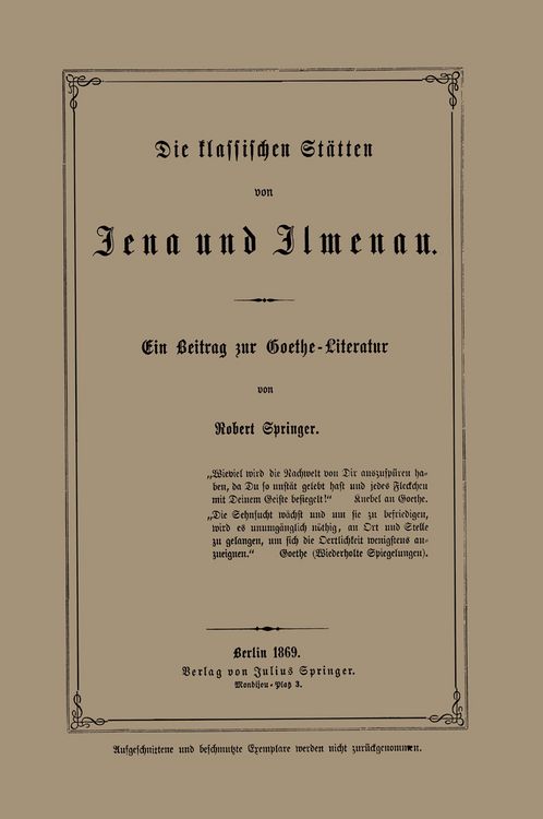 Produktbild: Die klassischen St&auml;tten von Jena und Jlmenau