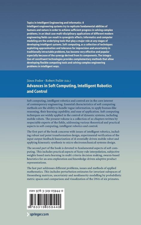 Produktbild: Advances in Soft Computing, Intelligent Robotics and Control