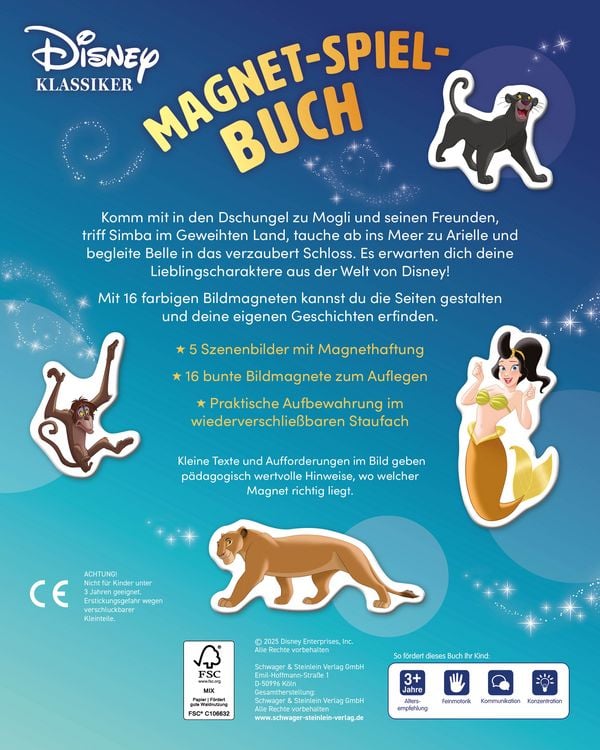 Produktbild: Disney Klassiker Magnet-Spiel-Buch