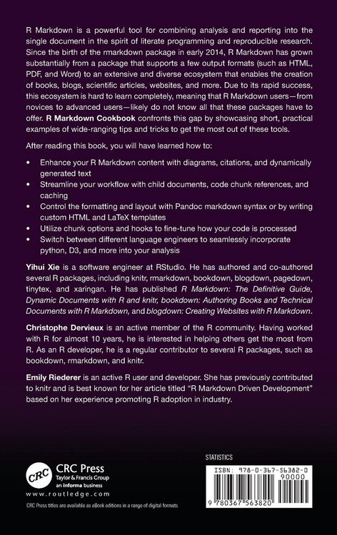 Produktbild: R Markdown Cookbook