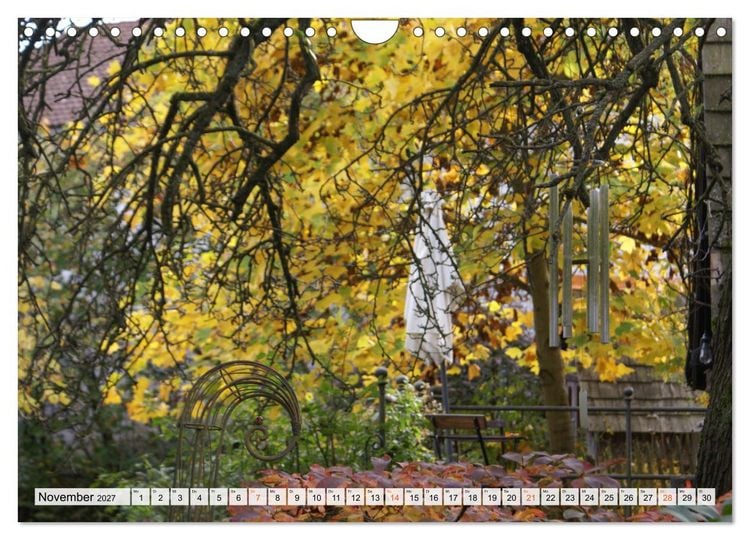 Produktbild: Momente im Garten (Wandkalender 2027 DIN A4 quer), CALVENDO Monatskalender