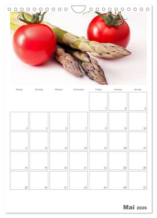 Produktbild: Kulinarische Kompositionen - Terminplaner (Wandkalender 2026 DIN A4 hoch), CALVENDO Monatskalender