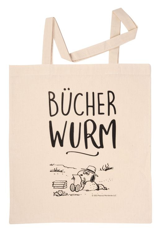 Produktbild: bag shopping - natural - B&uuml;cherwurm