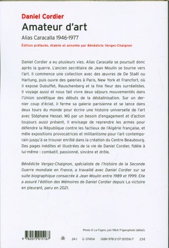Produktbild: Amateur d'art : Alias Caracalla : 1946-1977