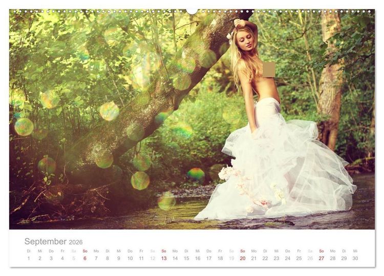 Produktbild: Wasser und Nymphen - Akt am Wasser (Wandkalender 2026 DIN A2 quer), CALVENDO Monatskalender