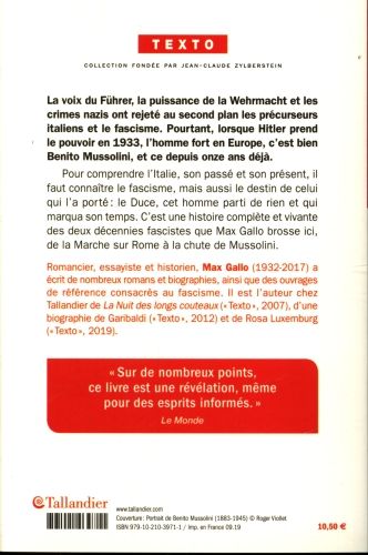 Produktbild: L'Italie de Mussolini : vingt ans d'&egrave;re fasciste