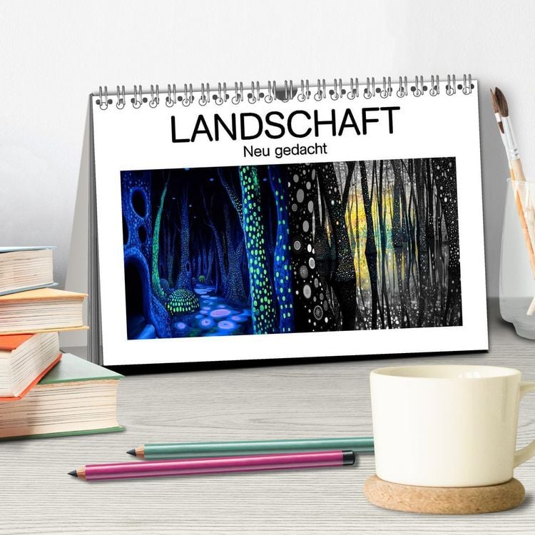 Produktbild: Landschaft - Neu gedacht (Tischkalender 2026 DIN A5 quer), CALVENDO Monatskalender