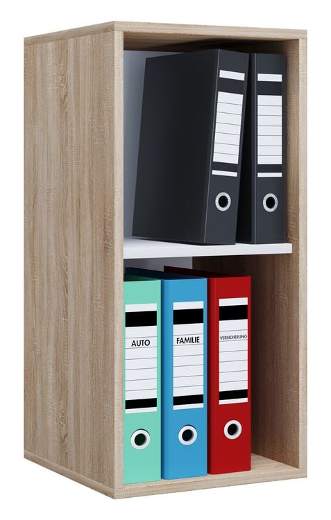 Produktbild: Holz B&uuml;ro Regal B&uuml;cher Ordner Aktenregal Lona l 2f