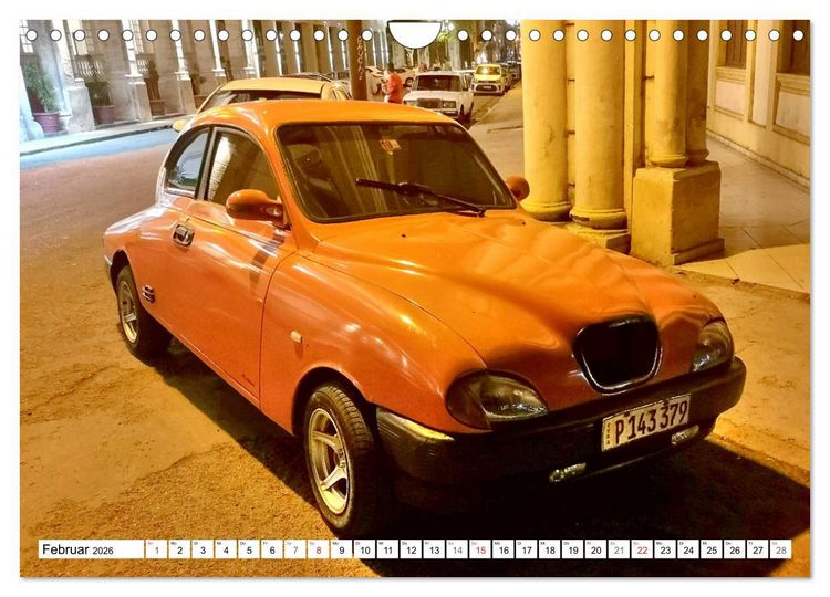 Produktbild: Alte Schweden - Schwedische Oldtimer in Kuba (Wandkalender 2026 DIN A4 quer), CALVENDO Monatskalender