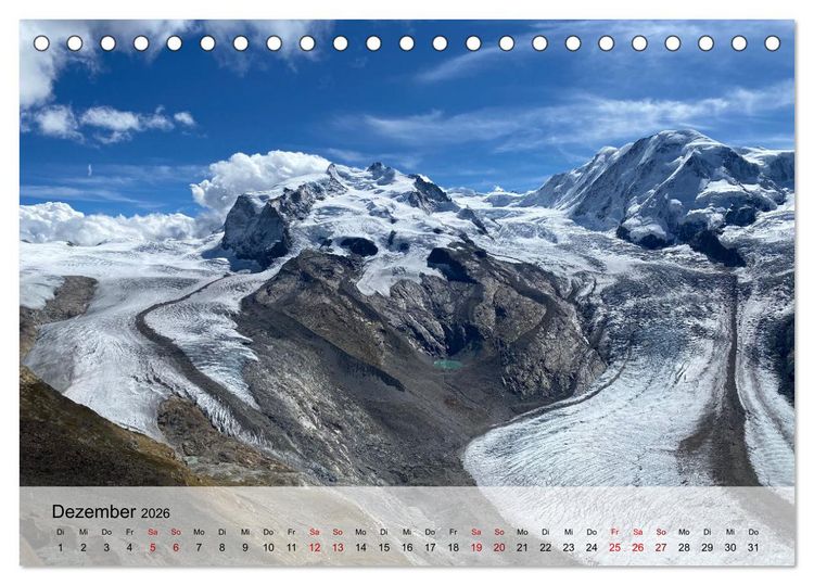 Produktbild: Alpenauszeit - Schweizer Bergsommermomente f&uuml;r die Seele (Tischkalender 2026 DIN A5 quer), CALVENDO Monatskalender