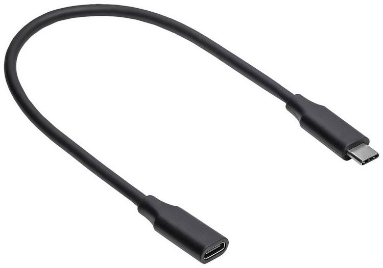 Produktbild: Akyga USB-Kabel USB-C&reg; Stecker, USB-C&reg; Buchse 0.30m Schwarz AK-USB-32
