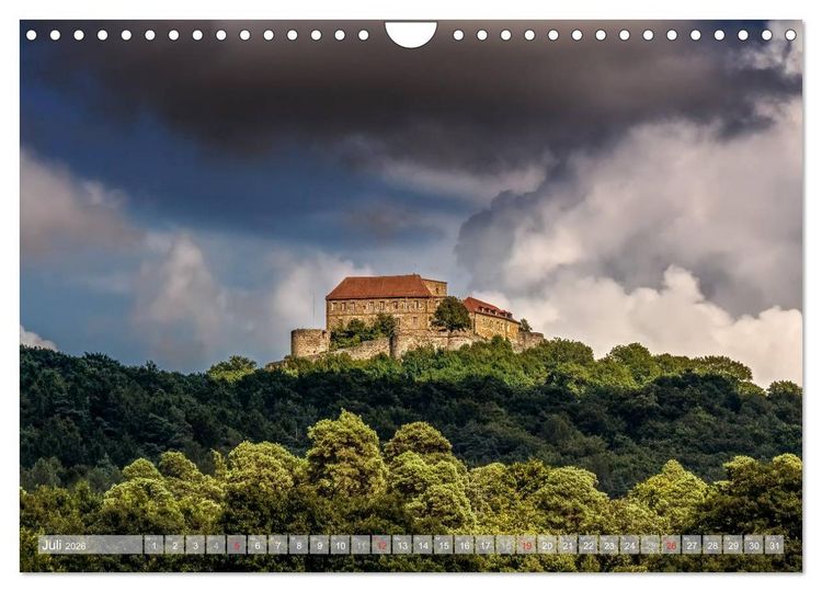 Produktbild: Burgenlandschaft Fr&auml;nkische Schweiz (Wandkalender 2026 DIN A4 quer), CALVENDO Monatskalender