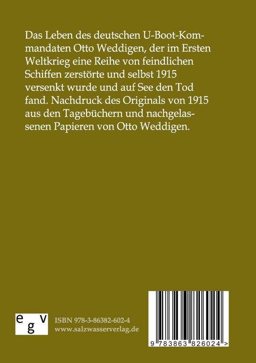 Produktbild: Otto Weddigen und seine Waffe