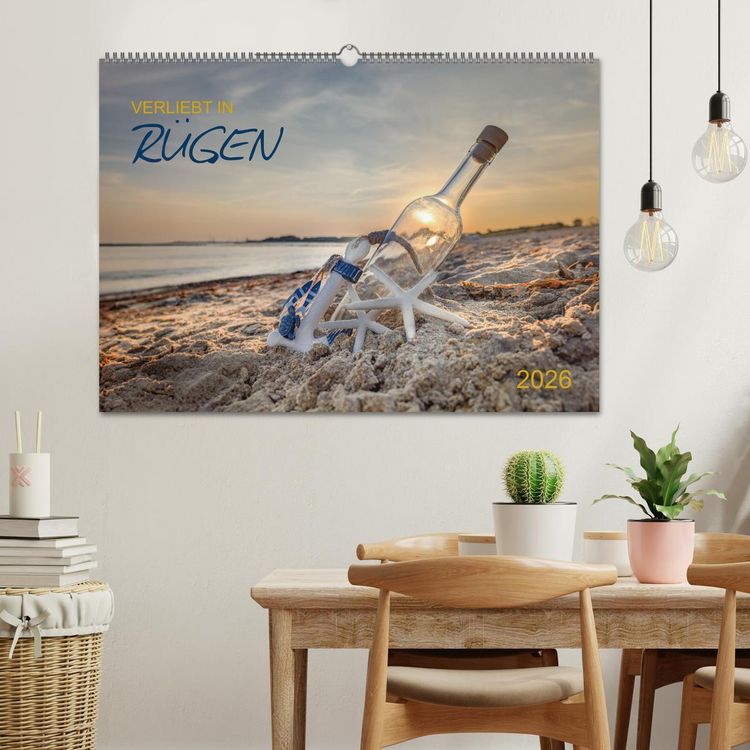 Produktbild: Verliebt in R&uuml;gen (Wandkalender 2026 DIN A2 quer), CALVENDO Monatskalender